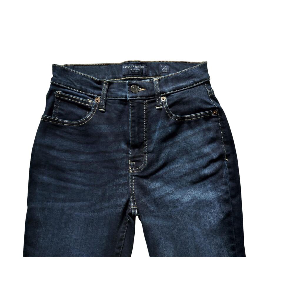 Lucky Brand Women's High Rise Skinny Bridgette Blue Ankle Jeans Size 2/26 - Picture 2 of 11